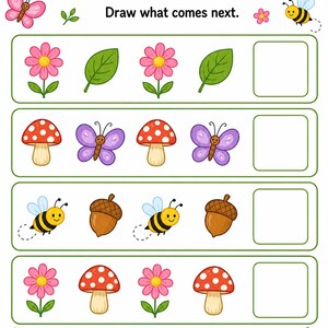Match Meadow Pages | Matching Worksheets | Printable PDF | Digital Download image 6