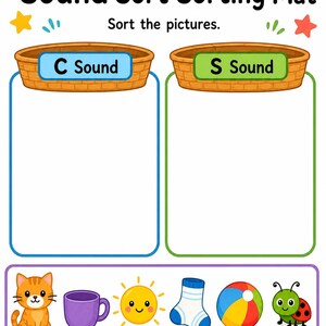 Beginning Sound Sorting Mats | Beginning Sounds Worksheets | Printable PDF | Digital Download image 3