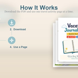 Vacation Journal Pages | Vacation Journal for Kids | Printable PDF | Digital Download image 8