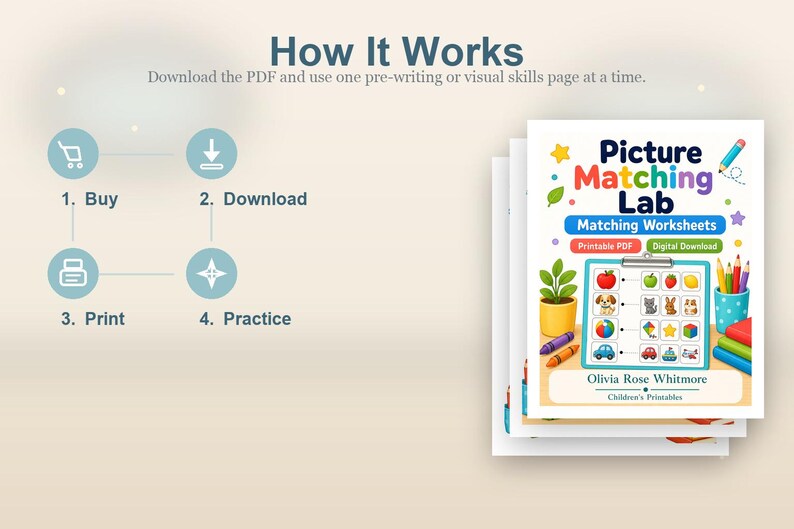 Picture Matching Lab | Matching Worksheets | Printable PDF | Digital Download image 8