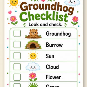 Groundhog Meadow Activity Pages | Groundhog Day Activity Sheets | Printable PDF | Digital Download image 9