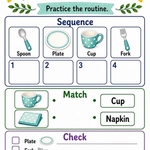 Table Helper Tray | Table Setting Chart | Printable PDF | Digital Download image 7