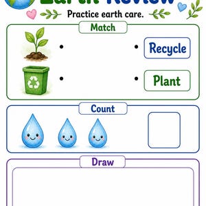 Erdpflegehelfer | Earth Day Arbeitsblätter | Druckbare PDF | Digitaler Download Bild 7