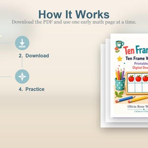 Trail met tien frames | Tien lijstwerkbladen | Afdrukbare pdf | Digitale download afbeelding 8