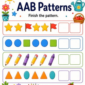 Pattern Parade Studio | Pattern Worksheets | Printable PDF | Digital Download image 4