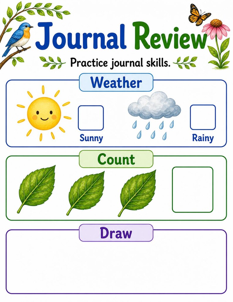 Little Nature Journal | Nature Journal for Kids | Printable PDF | Digital Download image 7