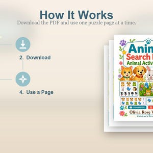 Animal Search Pages | Animal Activity Pages | Printable PDF | Digital Download image 8