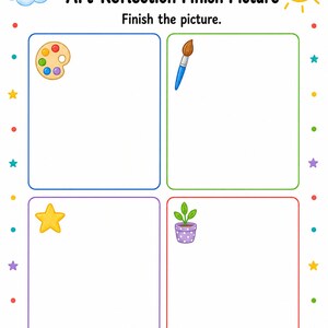 Art Reflection Pages | Art Journal Prompts | Printable PDF | Digital Download image 4