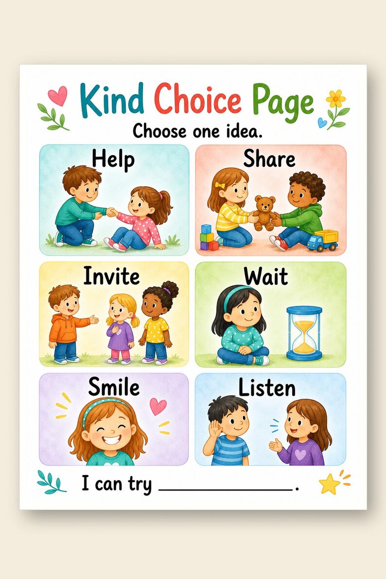 Kind Words Garden | Kindness Worksheets for Kids | Printable PDF | Digital Download image 9