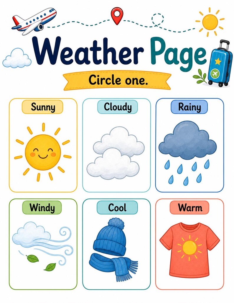 Vacation Journal Pages | Vacation Journal for Kids | Printable PDF | Digital Download image 5