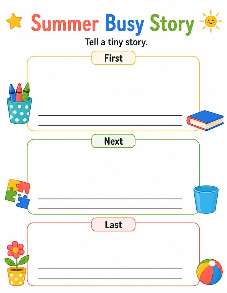 Home Summer Busy Pages | Summer Busy Pages for Kids | Printable PDF | Digital Download image 7