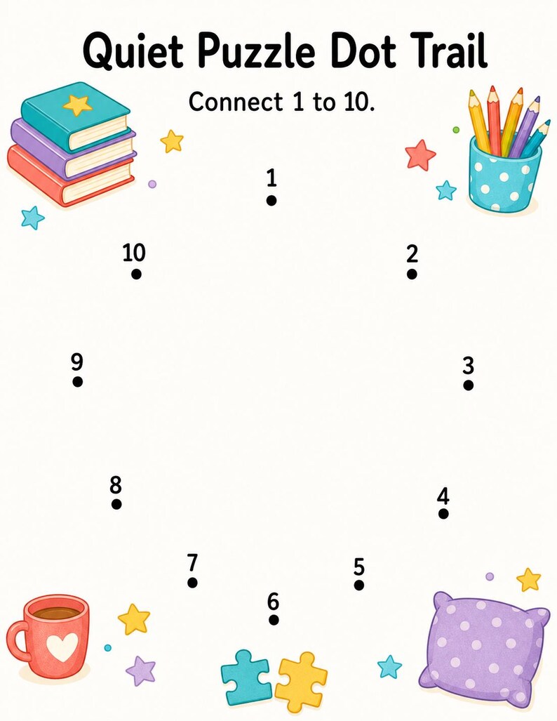 Quiet Puzzle Pack | Printable Puzzle Pages for Kids | Printable PDF | Digital Download image 5
