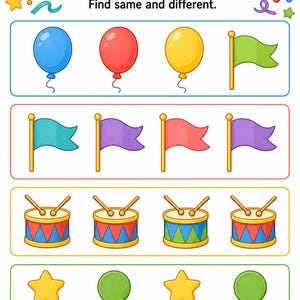 パターンパレードページ | パターンワークシート | 印刷可能なPDF | デジタルダウンロード 画像 5