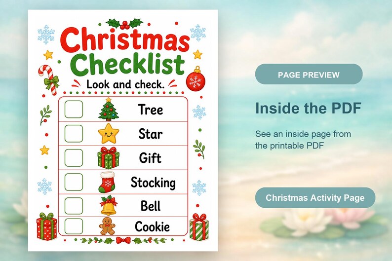 Cozy Christmas Activity Pages | Christmas Activity Sheets | Printable PDF | Digital Download image 10