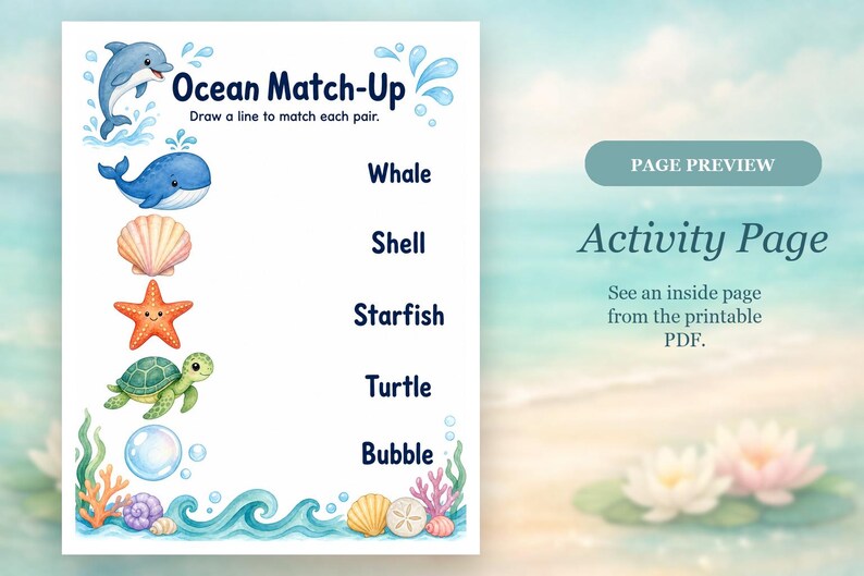 Dolphin Puzzle Splash | Kids Activity Sheets | Printable PDF | Digital Download image 6