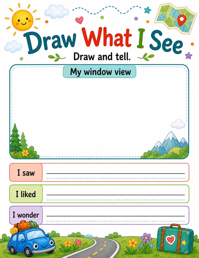 Road Trip Explorer Pages | Road Trip Activities for Kids | Printable PDF | Digital Download image 7