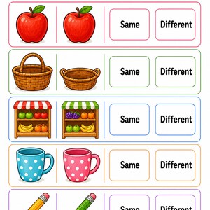 Classify And Sort Market | Classification Worksheets | Printable PDF | Digital Download image 5