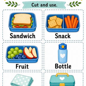 Pranzo al sacco pronto / Lista di controllo per il pranzo al sacco / PDF stampabile / Download digitale immagine 4