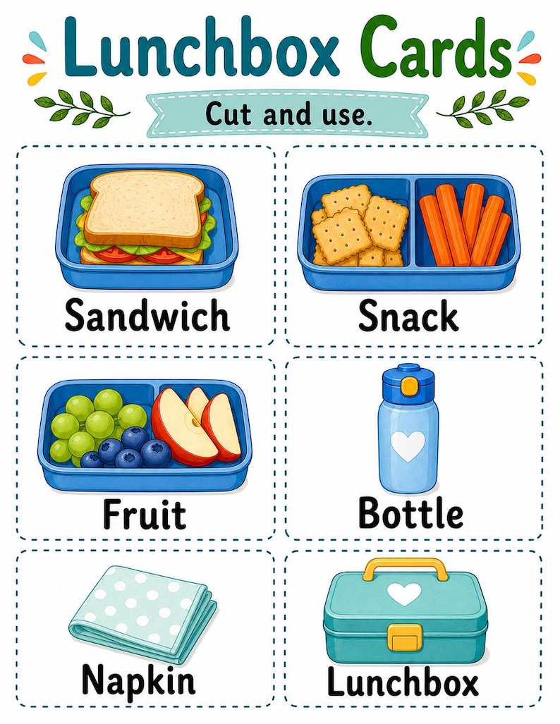 Pranzo al sacco pronto / Lista di controllo per il pranzo al sacco / PDF stampabile / Download digitale immagine 4