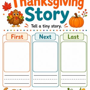 Thankful Turkey Activity Pages | Thanksgiving Activity Sheets | Printable PDF | Digital Download image 7
