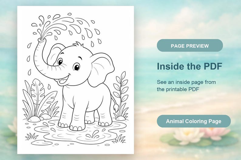 Safari Friends Coloring Pages | Animal Coloring Pages | Printable PDF | Digital Download image 10