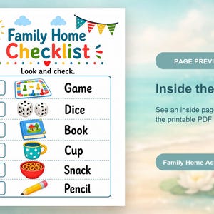 Family Home Summer Pages | Family Summer Activities at Home | Printable PDF | Digital Download image 10