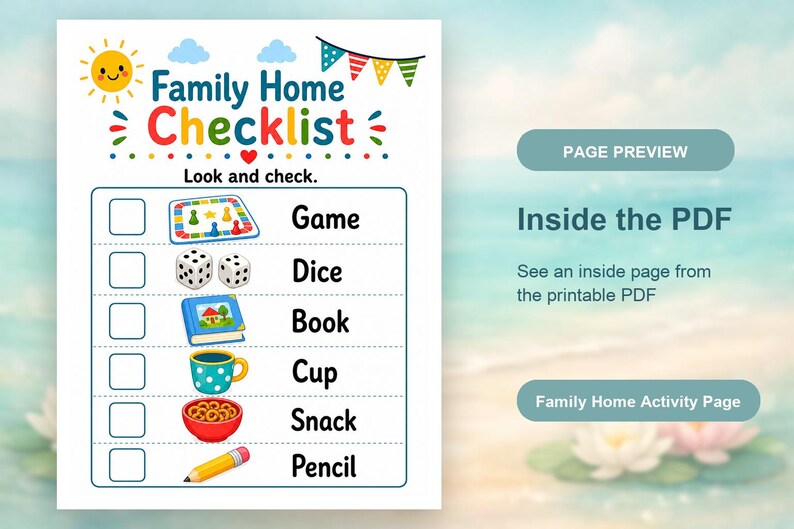 Family Home Summer Pages | Family Summer Activities at Home | Printable PDF | Digital Download image 10