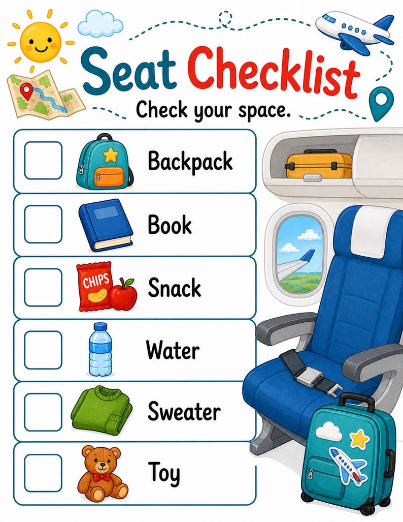 Sky Trip Activity Pages | Airplane Activities for Kids | Printable PDF | Digital Download image 4
