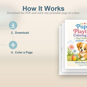 Puppy Playtime Coloring Pages | Dog Coloring Pages | Printable PDF | Digital Download image 8