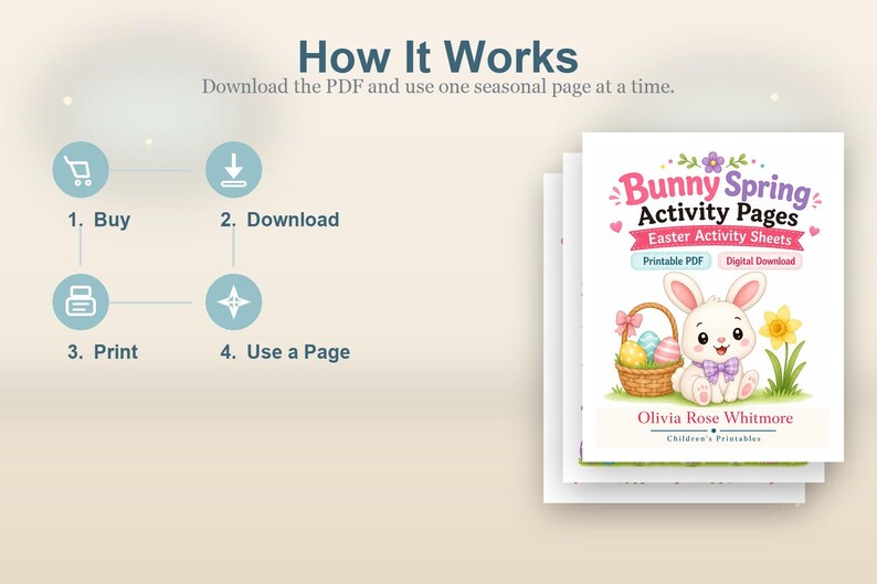 Bunny Frühlingsaktivitätsseiten | Ostern Aktivität Blätter | Druckbare PDF | Digitaler Download Bild 8