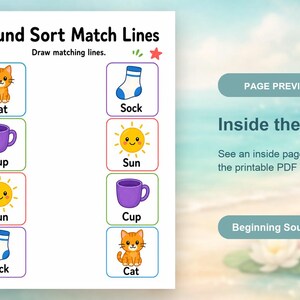 Beginning Sound Sorting Mats | Beginning Sounds Worksheets | Printable PDF | Digital Download image 10