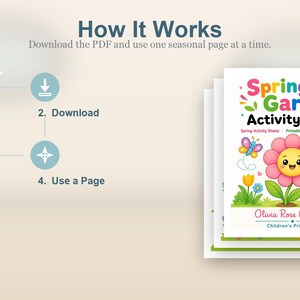 Activiteitenpagina's lentetuin | Activiteitsbladen lente | Afdrukbare pdf | Digitale download afbeelding 8
