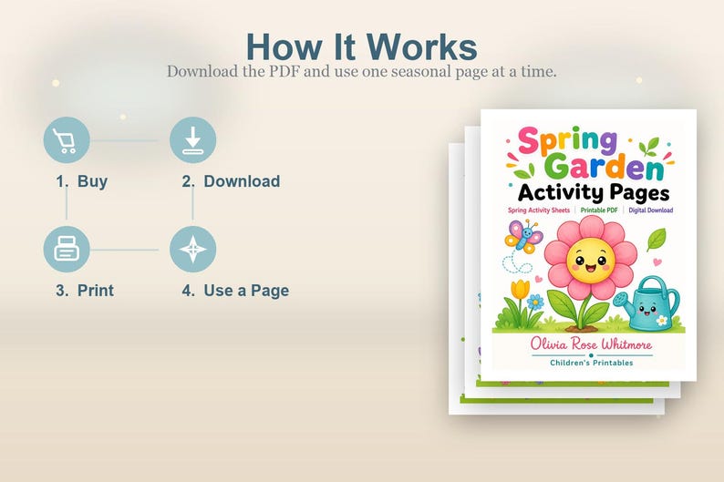 Activiteitenpagina's lentetuin | Activiteitsbladen lente | Afdrukbare pdf | Digitale download afbeelding 8