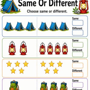 Compare Number Camp | Comparing Numbers Worksheets | Printable PDF | Digital Download image 7
