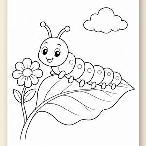 Butterfly Meadow Coloring Pages | Butterfly Coloring Pages | Printable PDF | Digital Download image 9