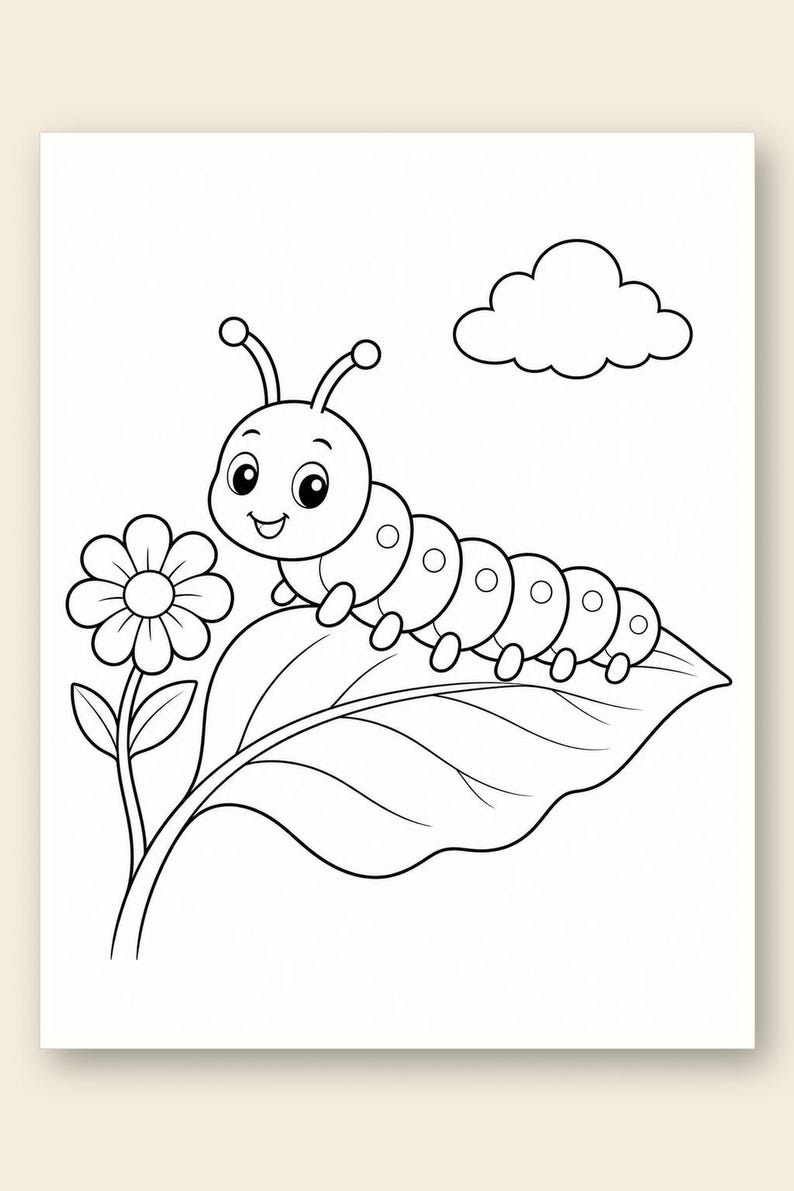 Butterfly Meadow Coloring Pages | Butterfly Coloring Pages | Printable PDF | Digital Download image 9