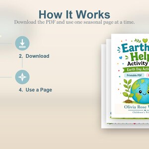 Earth Day Helper Activity Pages | Earth Day Activity Sheets | Printable PDF | Digital Download image 8