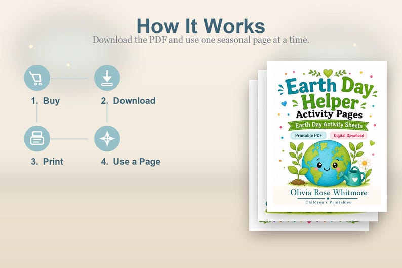 Earth Day Helper Activity Pages | Earth Day Activity Sheets | Printable PDF | Digital Download image 8