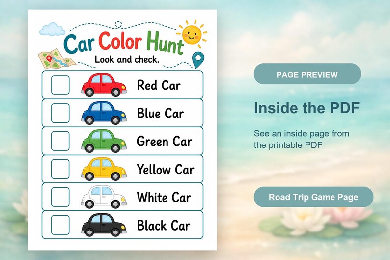 Backseat Bingo Quest | Road Trip Games for Kids | Printable PDF | Digital Download image 10