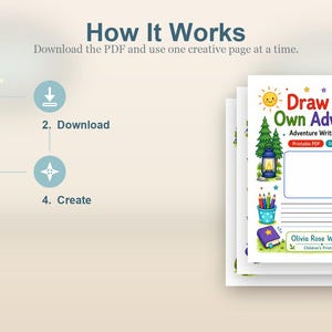 Draw Your Own Adventure | Adventure Writing Prompts | Printable PDF | Digital Download image 8