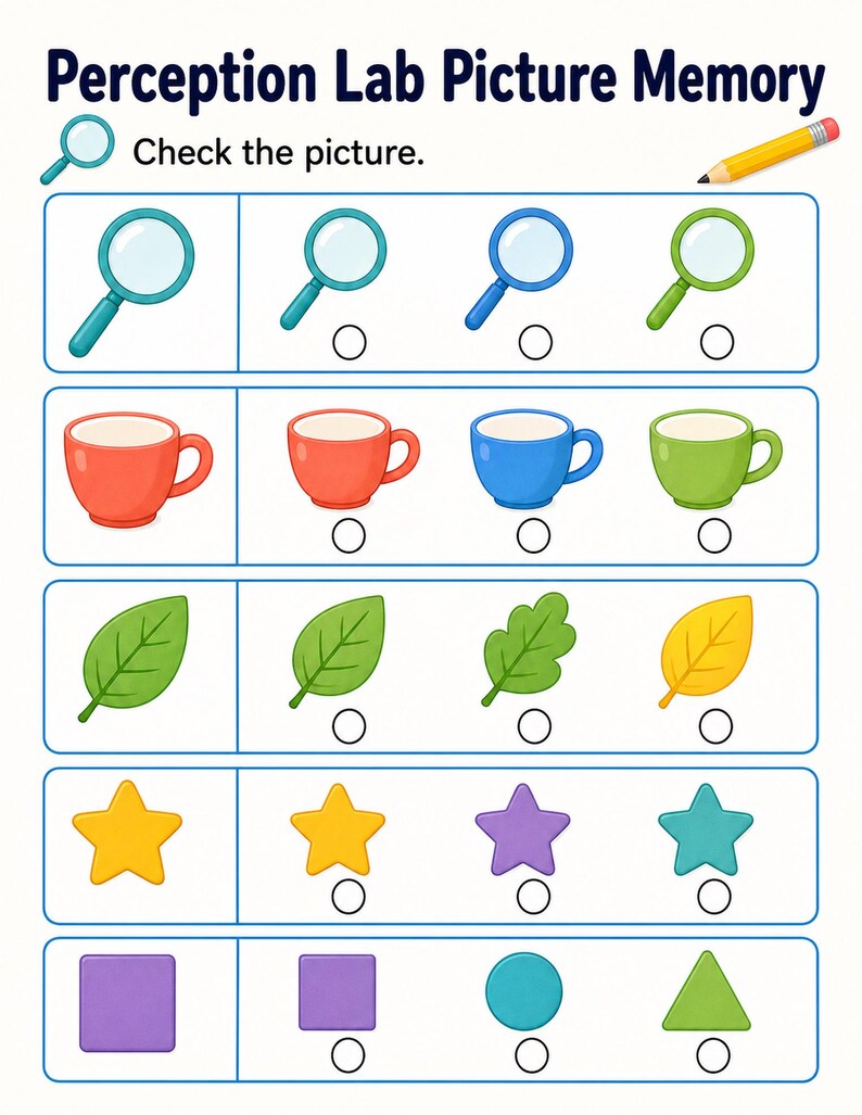 Visual Perception Lab | Visual Perception Worksheets | Printable PDF | Digital Download image 6