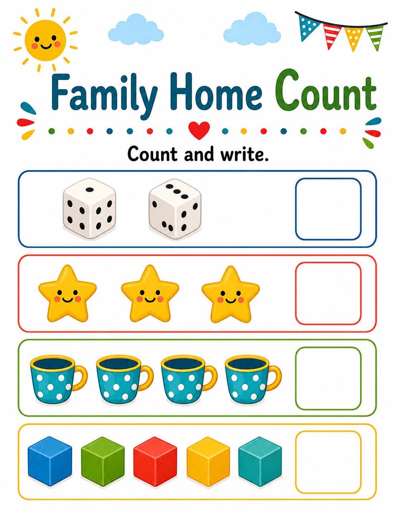 Family Home Summer Pages | Family Summer Activities at Home | Printable PDF | Digital Download image 5
