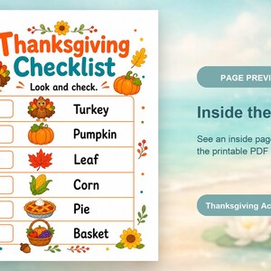 Thankful Turkey Activity Pages | Thanksgiving Activity Sheets | Printable PDF | Digital Download image 10