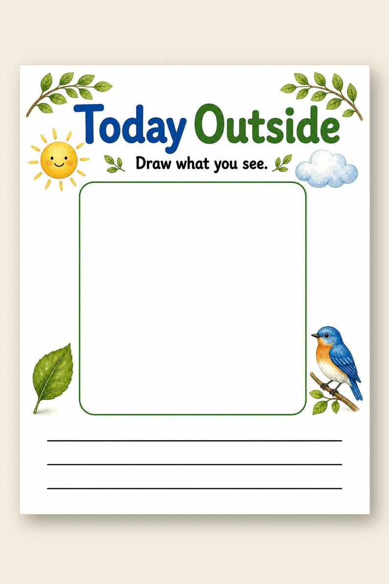 Little Nature Journal | Nature Journal for Kids | Printable PDF | Digital Download image 9