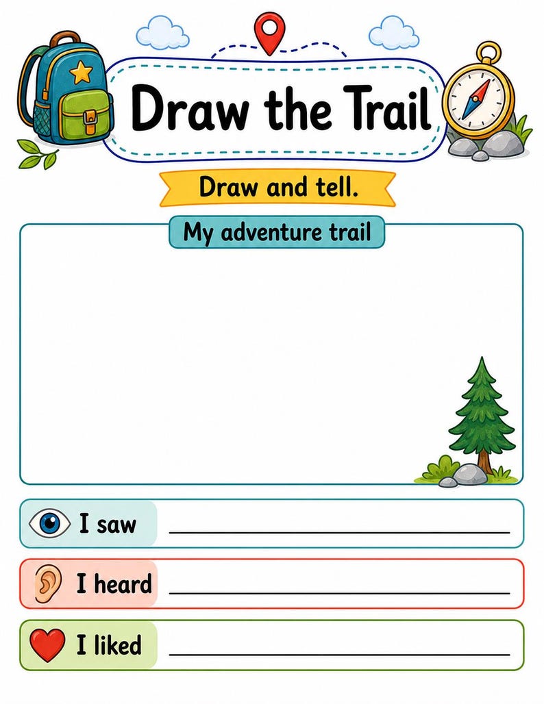 Adventure Journal Pages | Adventure Journal for Kids | Printable PDF | Digital Download image 6