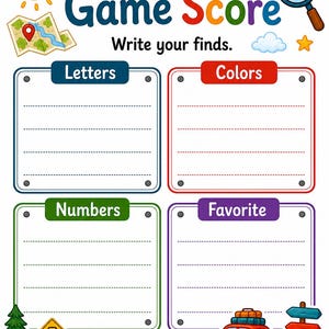 Safari con le targhe / Gioco con le targhe / PDF stampabile / Download digitale immagine 7