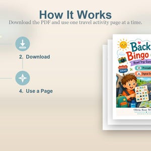 Backseat Bingo Quest | Road Trip Games for Kids | Printable PDF | Digital Download image 8