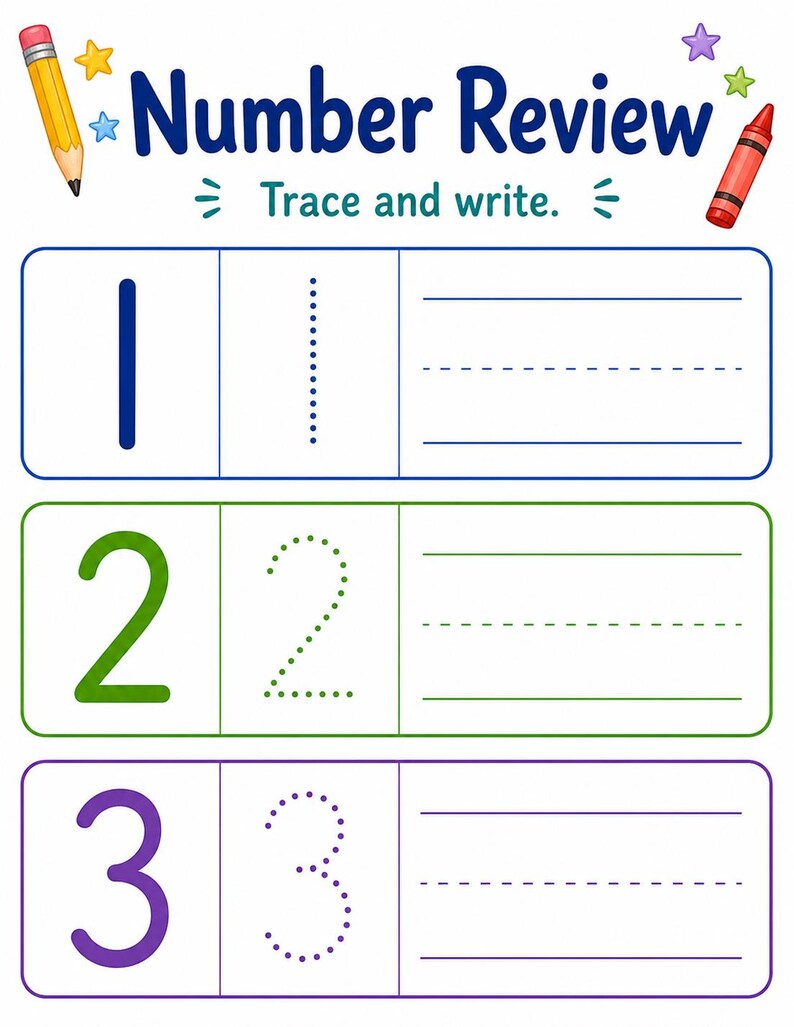 Pack de révision pour la maternelle | Feuilles de travail pour la maternelle | PDF imprimable | Téléchargement numérique image 4
