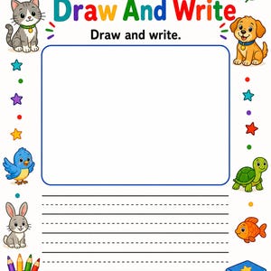 Directed Drawing Animals | Directed Drawing for Kids | Printable PDF | Digital Download image 5