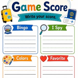 Travel Games Mini Book | Travel Games for Kids | Printable PDF | Digital Download image 7